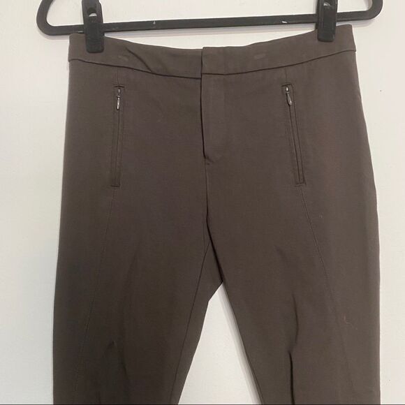 Vince. Brown Deep Stretch Ankle Zip Pocket Pants - Picture 7 of 10